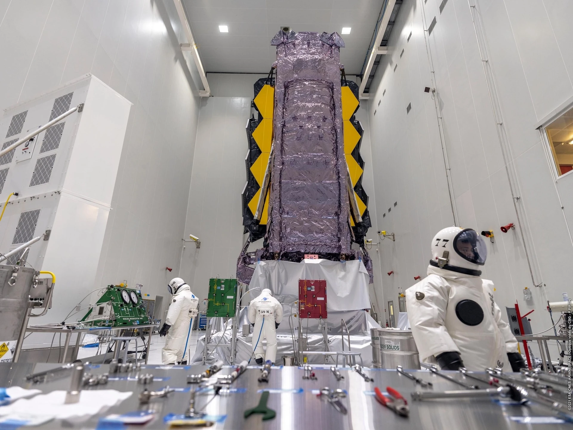 JWST injected with hydrazine