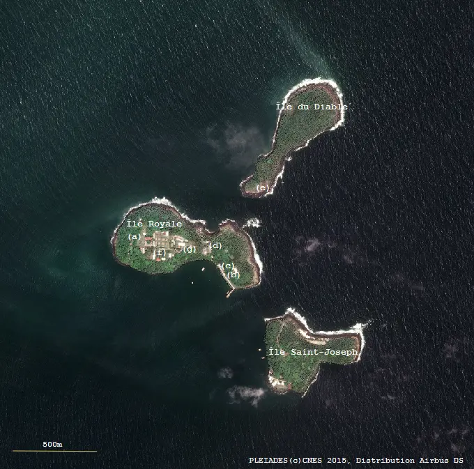 Salvation Islands from Pléiades satellite