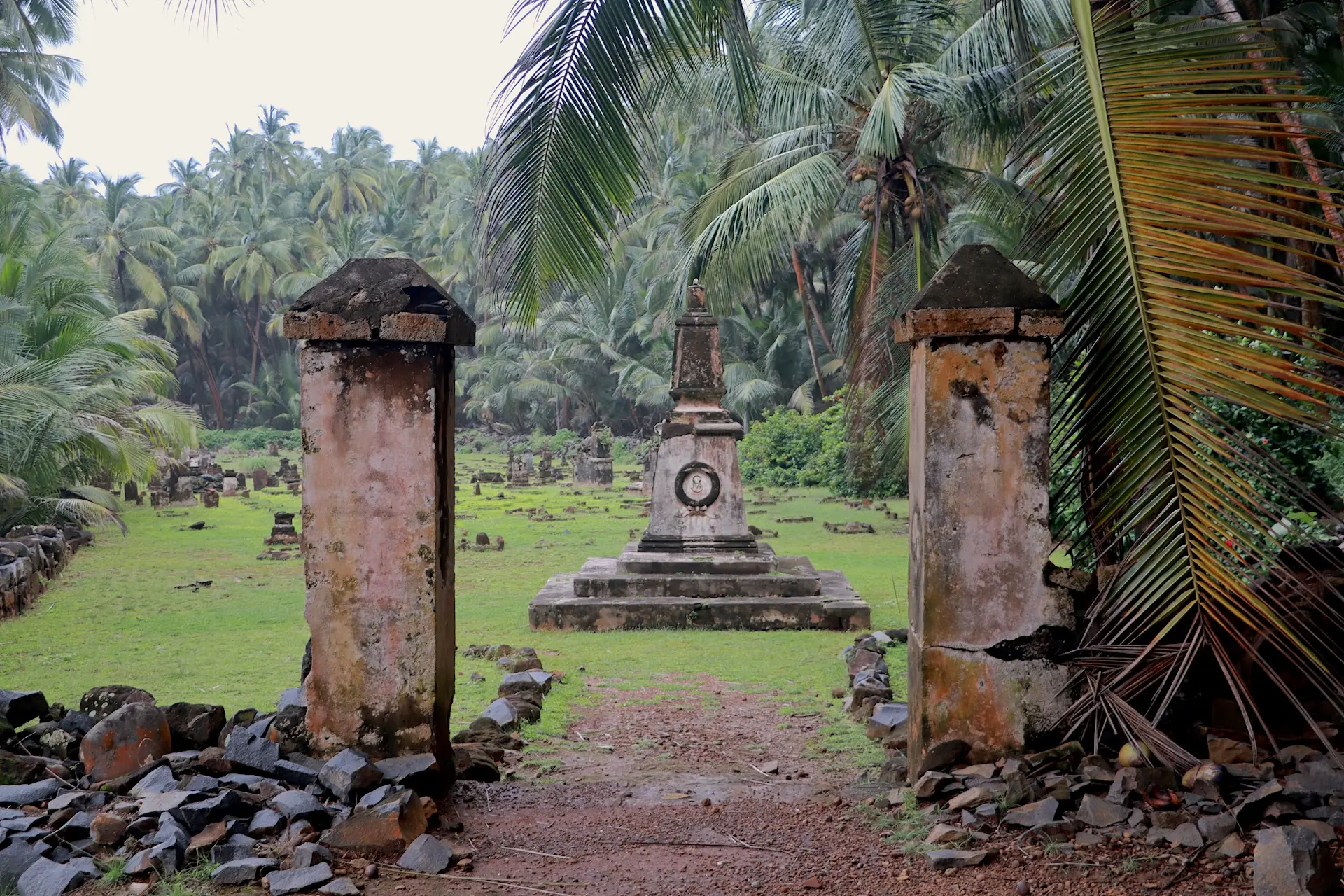 Entrance to the cemetery on Île St. Joseph