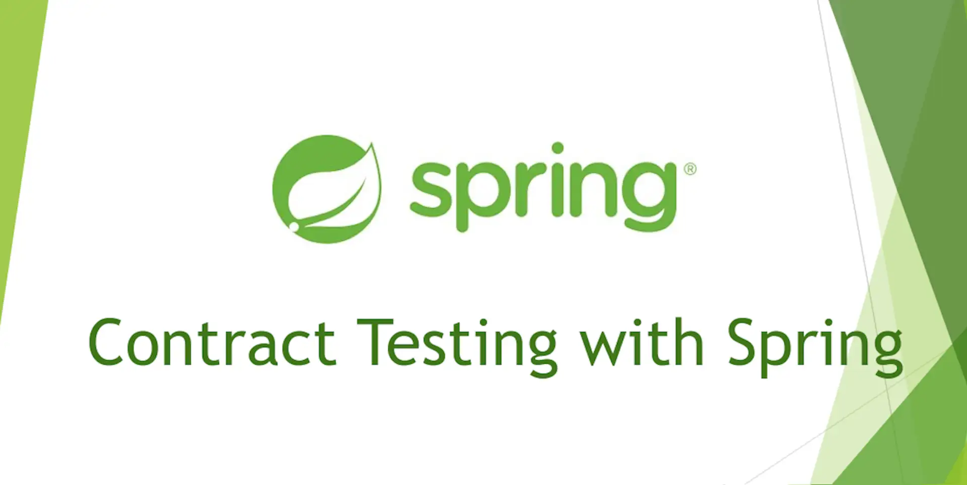 Contract testing with Spring