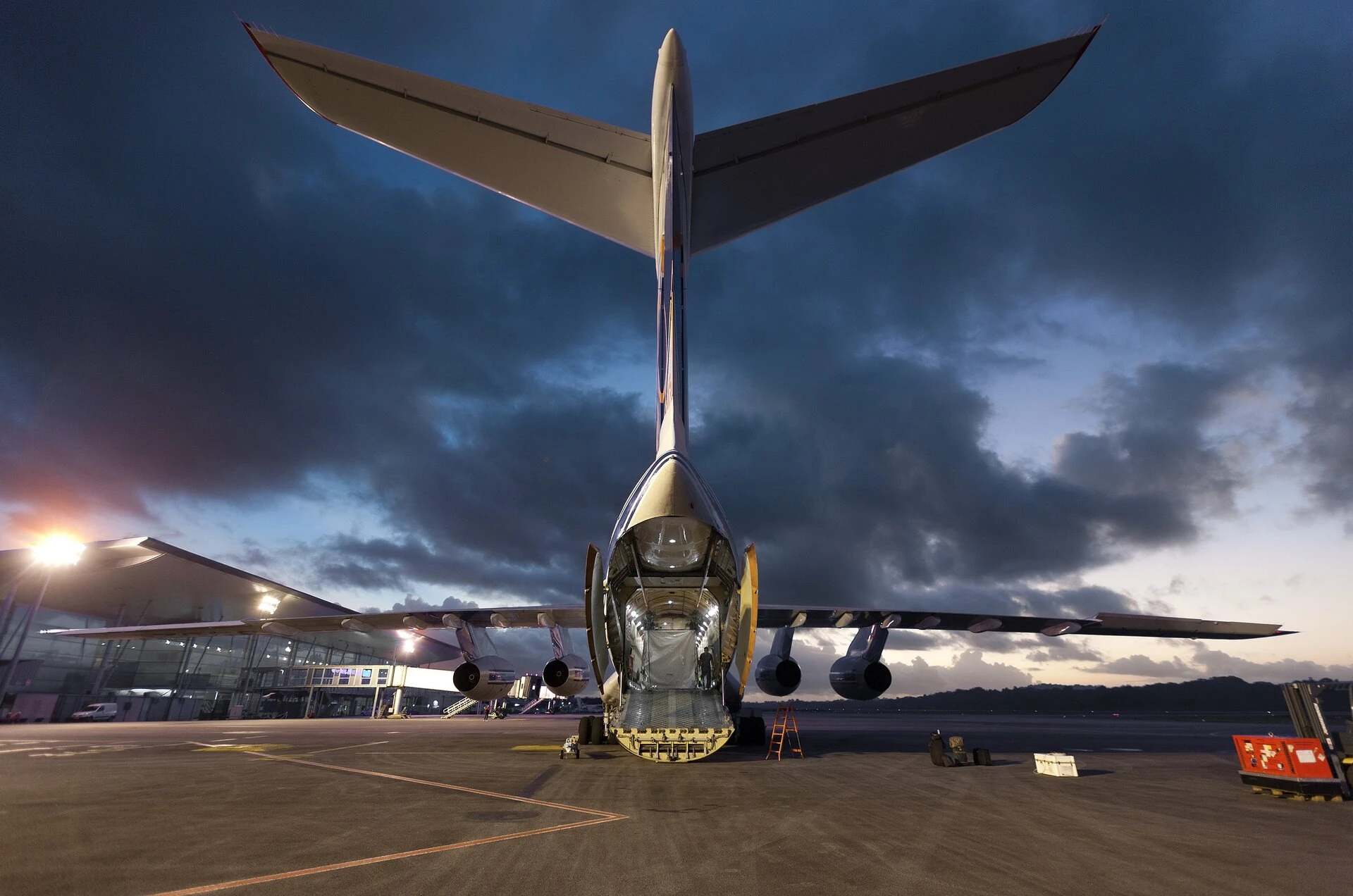 Air freight to the spaceport